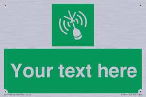 Custom sign safe condition Emergency position beacon